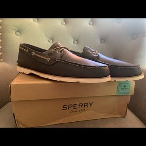 Sperry Leeward X-Lace Navy Men's 11.5 M NWT